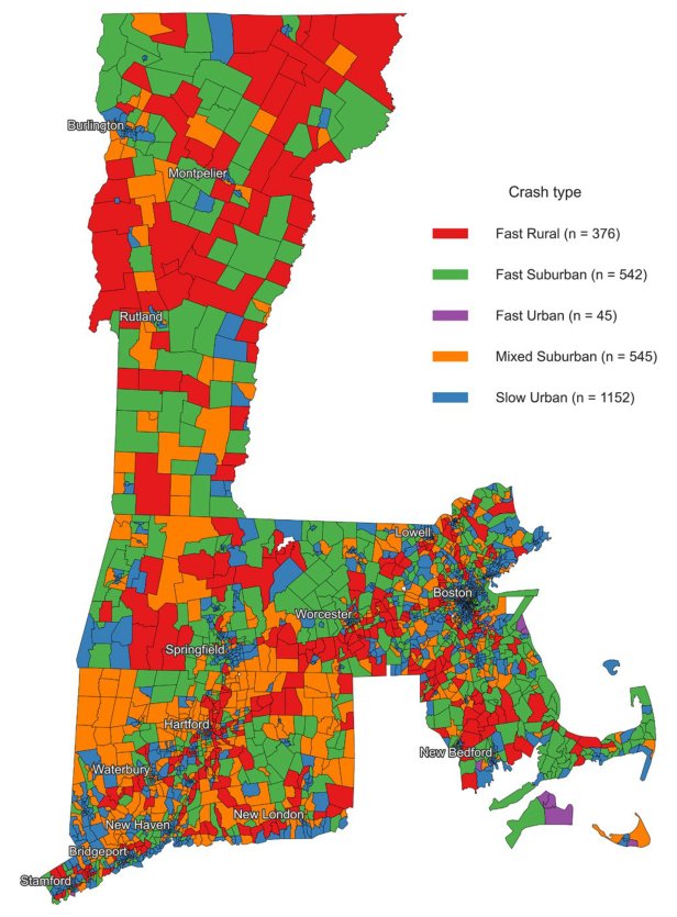 Figure from Roadway Crash Typology of Census Tracts Enables Targeted Interventions via Interpretable Machine Learning
